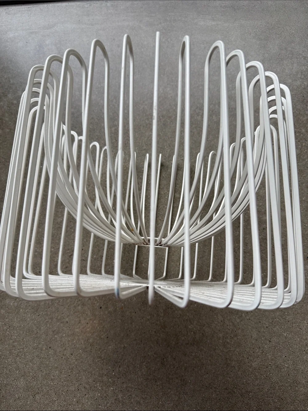 Vintage Ikea Trådig Fruit Basket – Ehlen Johansson White Wire Bowl 1990s Rare